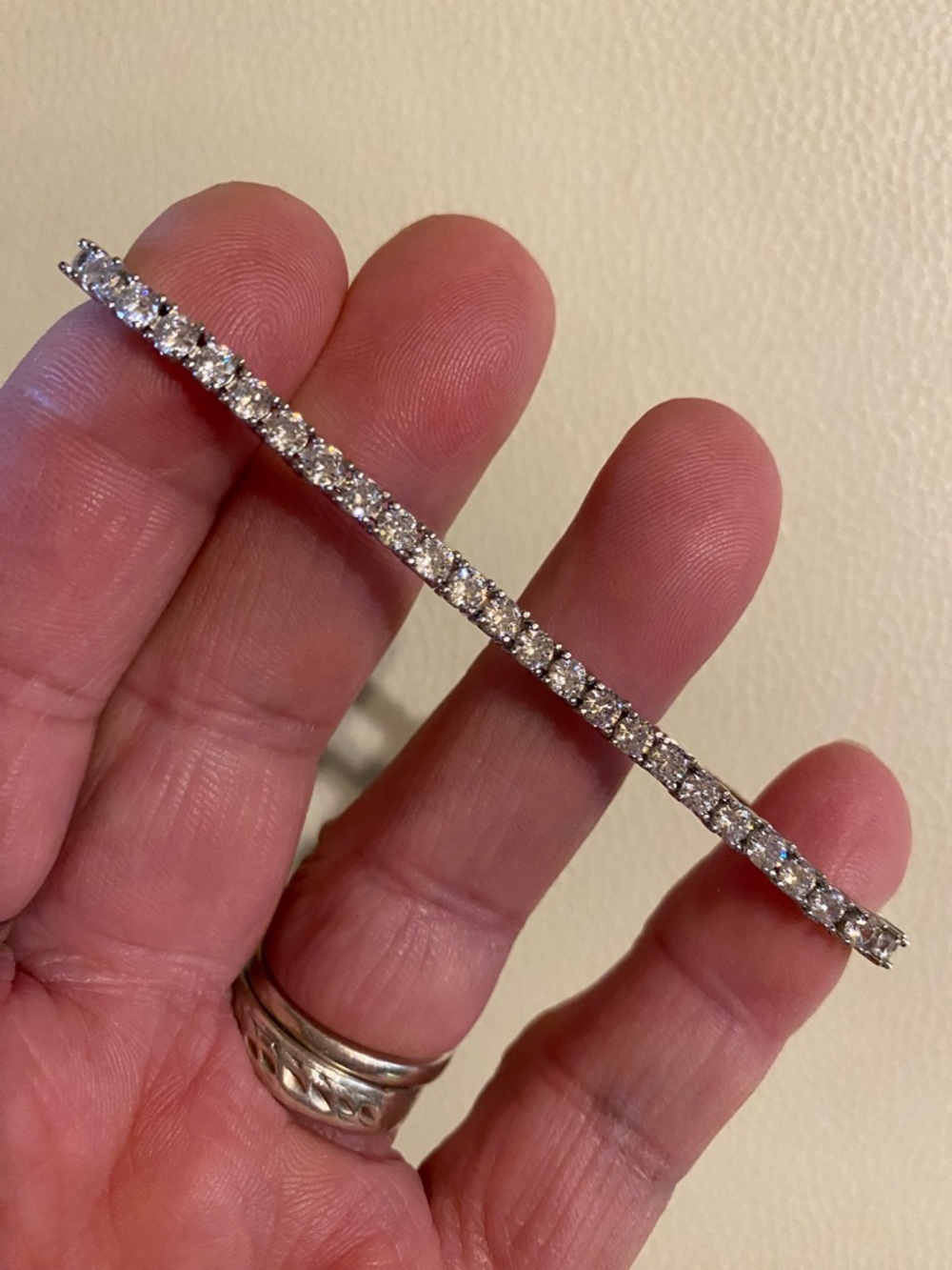 5CT Round Cut Moissanite Certified Tennis Bracelet 925 Sterling Silver